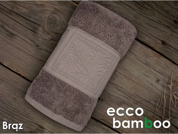 Ręcznik Ecco Bamboo 70x140 Brązowy Greno