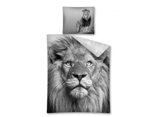 Komplet pościeli dla dzieci 160x200 Lew 2325 A Wild Animals