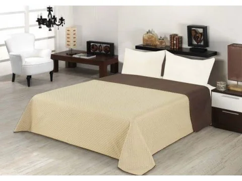 Narzuta Dwustronna 170x210 Diamond Beż / Brąz