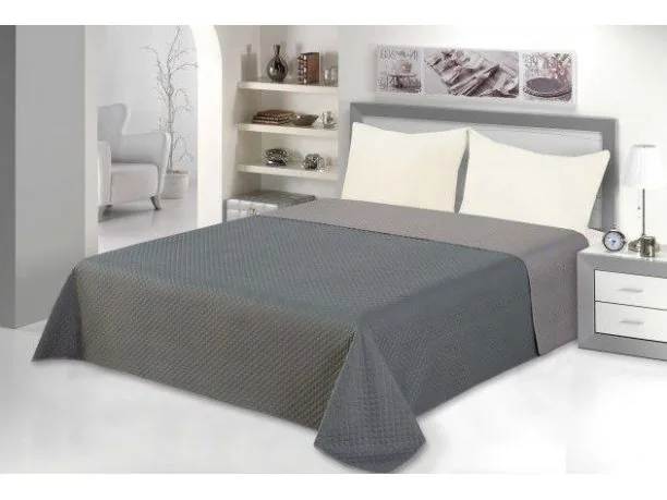 Narzuta Dwustronna 170x210 Diamond Szary / Grafit