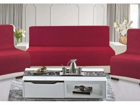 Kpl. Narzuta na sofę 160x210 +2 /70x160 Diamond Bordowy