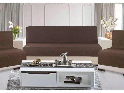 Kpl. Narzuta na sofę 160x210 +2 /70x160 Diamond Brąz