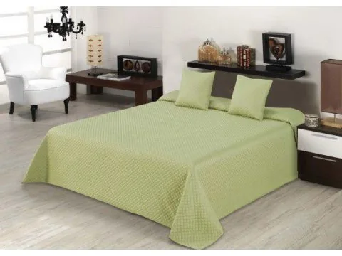 Narzuta Jednobarwna 220x240 + 2 poszewki 40x40 Diamond Oliwka