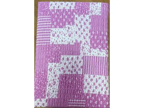 Pościel z kory 140x200 bawełna różowy patchwork 70x80