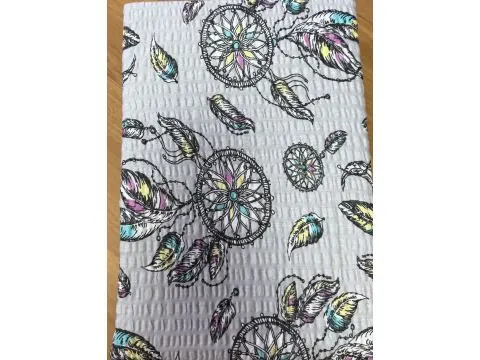 Pościel z kory 140x200 – 100% bawełna | Łapacze snów na szarym tle