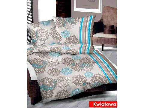 Komplet pościeli z bawełny Bielbaw 160x200 Kwiatowa