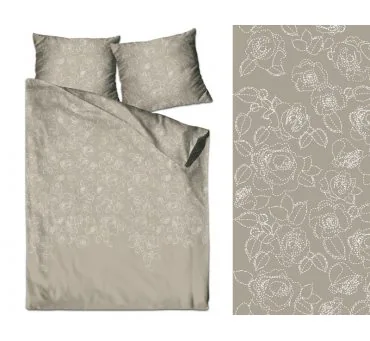 Pościel satynowa XQ 160x200 Eco Line Botanica Greno