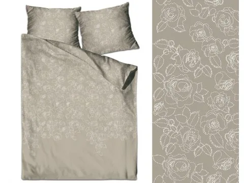 Pościel satynowa XQ 220x200 Eco Line Botanica Greno