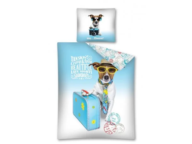 Pościel dziecięca 140x200 The dog / Pies Sweet animals Rasa Beagle 2117 B