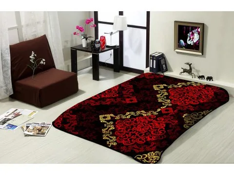 Koc z akrylu 160x220 Czarno grafitowy 264 parzenice