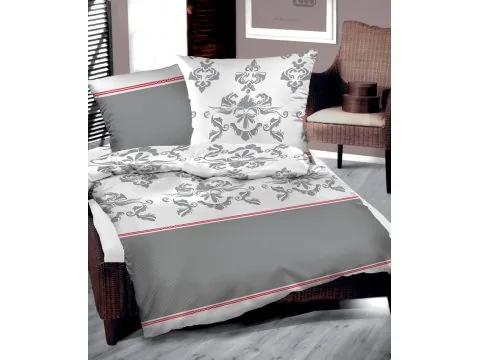 Komplet pościeli z flaneli Wersal Malinowy 160x200 Bielbaw