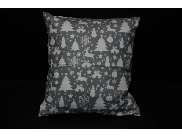 Kpl. Poszewek Świątecznych 40x40 Świąteczna Popielata Greno 2 szt