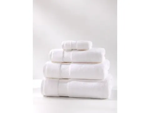 Ręcznik do rąk i twarzy Leo 50x90 cm – biały, 100% bawełna, 650 g/m²