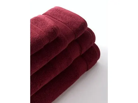 Ręcznik kąpielowy Leo 70×140 cm – bordo, 100% bawełna, 650 g/m²