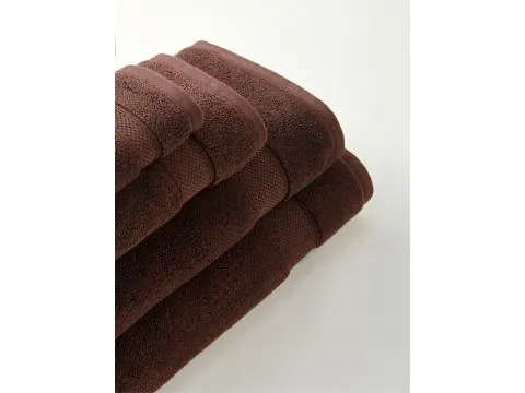 Ręcznik kąpielowy Leo 70×140 cm – brąz, 100% bawełna, 650 g/m²