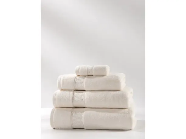 Ręcznik do rąk i twarzy Leo 50x90 cm – kremowy, 100% bawełna, 650 g/m²