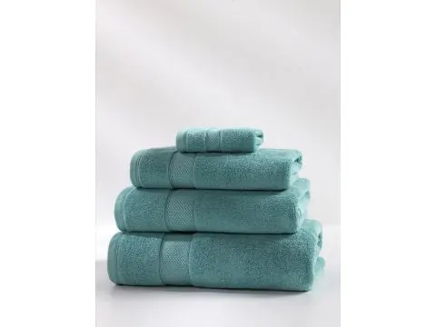 Ręcznik kąpielowy Leo 70×140 cm – lazur, 100% bawełna, 650 g/m²