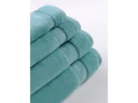 Ręcznik do rąk i twarzy Leo 50x90 cm – lazur, 100% bawełna, 650 g/m²