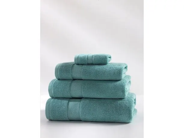 Ręcznik do rąk i twarzy Leo 50x90 cm – lazur, 100% bawełna, 650 g/m²