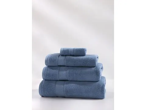 Ręcznik do rąk i twarzy Leo 50x90 cm – niebieski, 100% bawełna, 650 g/m²