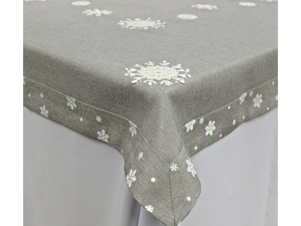 Obrus świąteczny 110x160 cm Śnieżynka 15938