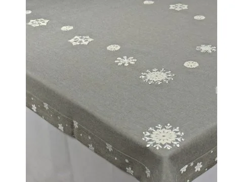 Obrus świąteczny 110x160 cm Śnieżynka 15938