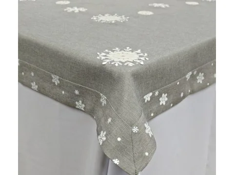 Obrus świąteczny 140x220 cm Śnieżynka 15938