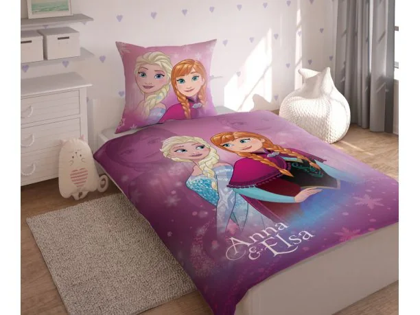 Pościel dziecięca Kraina Lodu Anna & Elsa 140x200 Detexpol Fro 13 Frozen