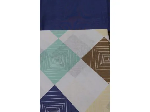 Pościel z bawełny 160x200 Romby wz.2343 B Detexpol