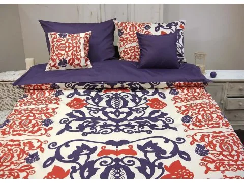 Komplet pościeli satynowej Andropol 200x220 + 2 jaśki wz 17916/1