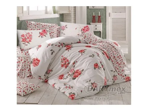 Pościel z bawełny 200x220 Jasmine Red Premium