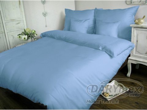 Jednobarwna pościel satynowa  Carmen 160x200 Niebieski 009 Jednobarwna pościel satynowa  Carmen 160x200 Niebieski 009