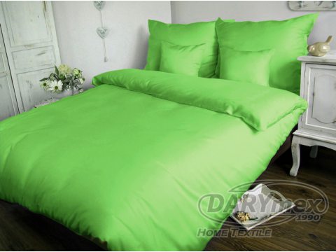 Jednobarwna pościel satynowa  Carmen 160x200 zielony 014 Jednobarwna pościel satynowa  Carmen 160x200 zielony 014