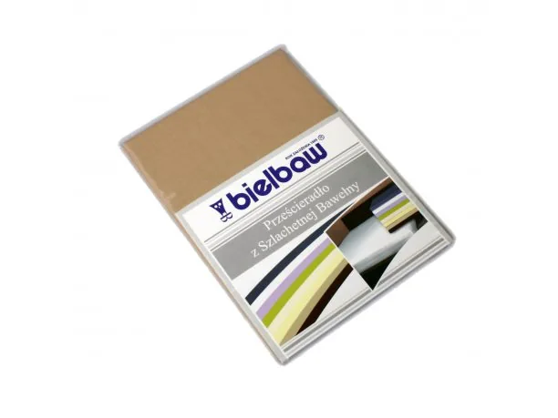 Prześcieradło Bawełniane Bielbaw 160x210 Cappucino Greno