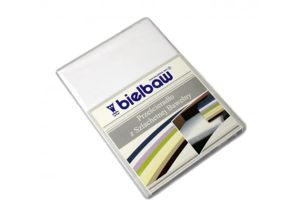 Prześcieradło Bawełniane Bielbaw 160x210 Białe Greno