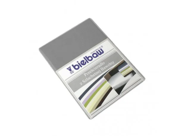 Prześcieradło Bawełniane Bielbaw 160x210 Ciemny Popiel Greno