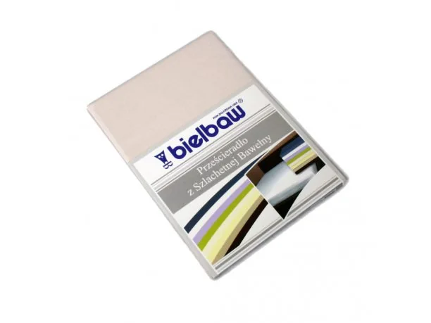 Prześcieradło Bawełniane Bielbaw 160x210 Kość Słoniowa Greno