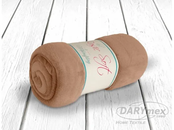 Koc z mikrofibry 150x200 Basic Soft Beżowy