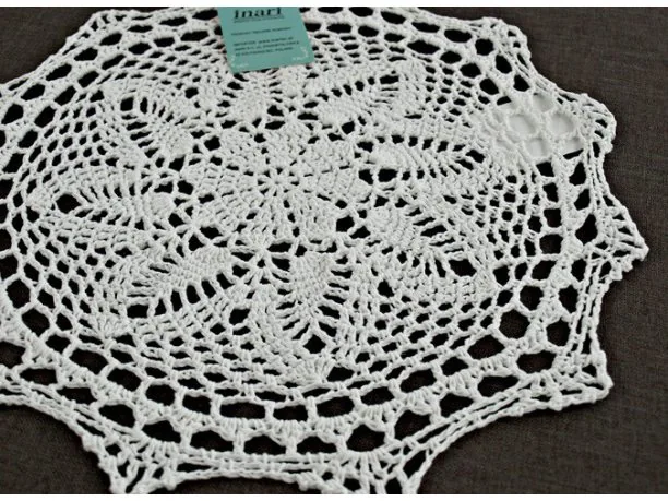 Serwetka szydełkowa sr. 30 cm 4660 Biały