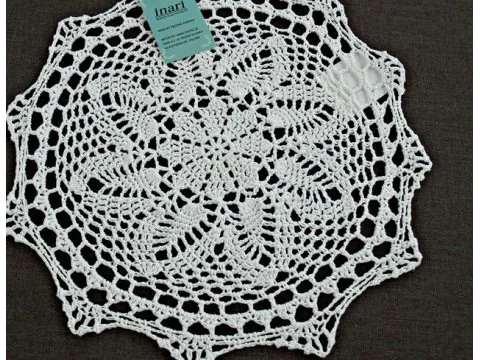 Serwetka szydełkowa sr. 30 cm 4660 Biały