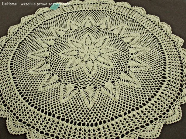 Serwetka szydełkowa sr. 60 cm natural 4660