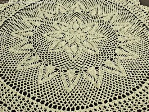 Serwetka szydełkowa sr. 60 cm natural 4660