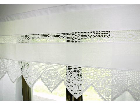 Zazdrostka 50x150 Idylla Biała firana   613