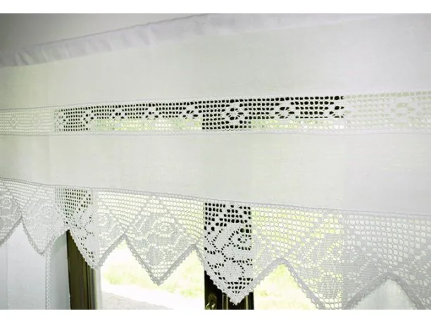 Zazdrostka 50x150 Idylla Biała firana 613