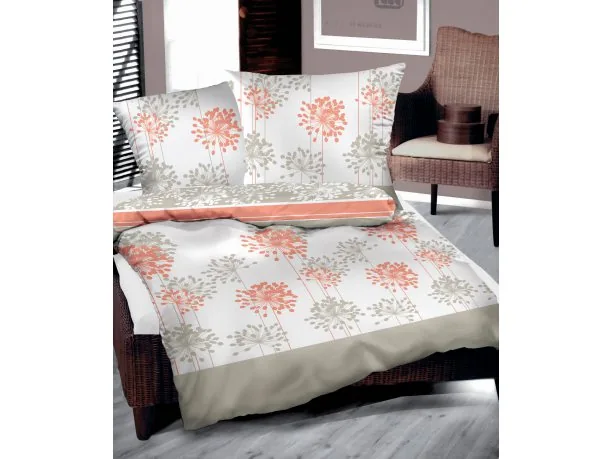 Pościel z bawełny Bielbaw 160x200 Znakomita Morelowa