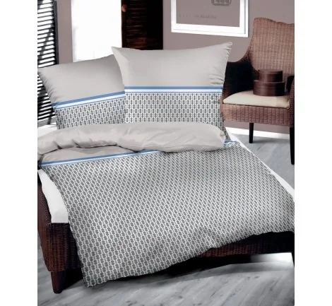 Pościel bawełniana Bielbaw 220x200 Chic Popielata