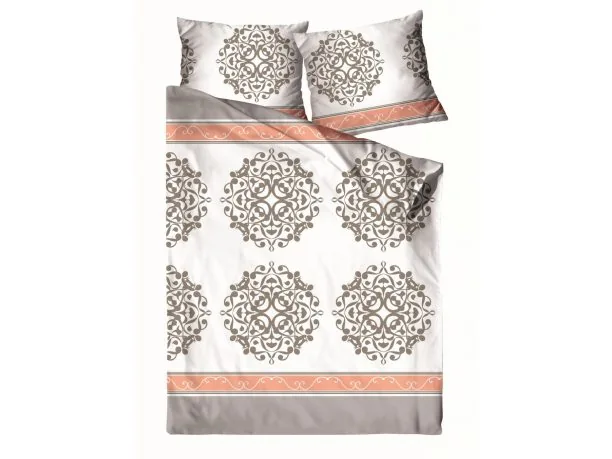 Pościel bawełniana Bielbaw 140x200 Orientalna Morelowa