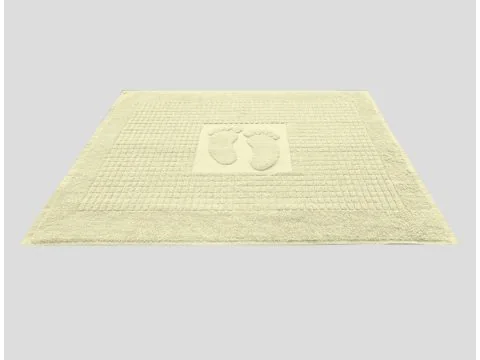 Dywanik łazienkowy Stopki Kolor 50x70 cm Kremowy