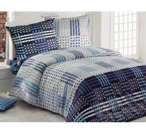 Pościel Bawełniana 200 x 220 Cameron Blue Exclusive Premium