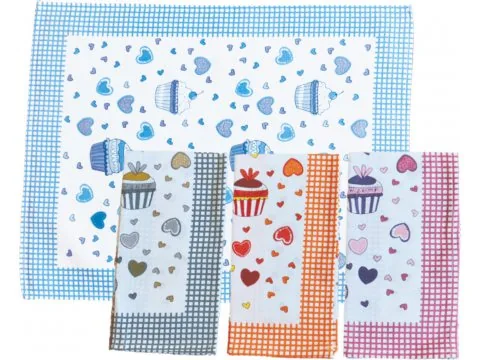 Ściereczka kuchenna 55 x 66 Muffinka różowa